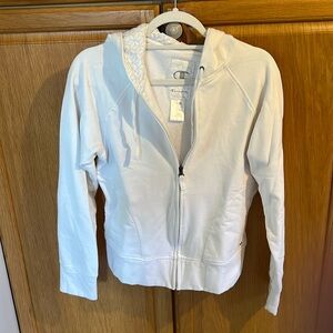 White champion hoodie size large